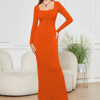 Thumbnail for Two-in-one With Lining Double-layer Belly Contracting Hip Lifting Long Sleeve Narrow Dress