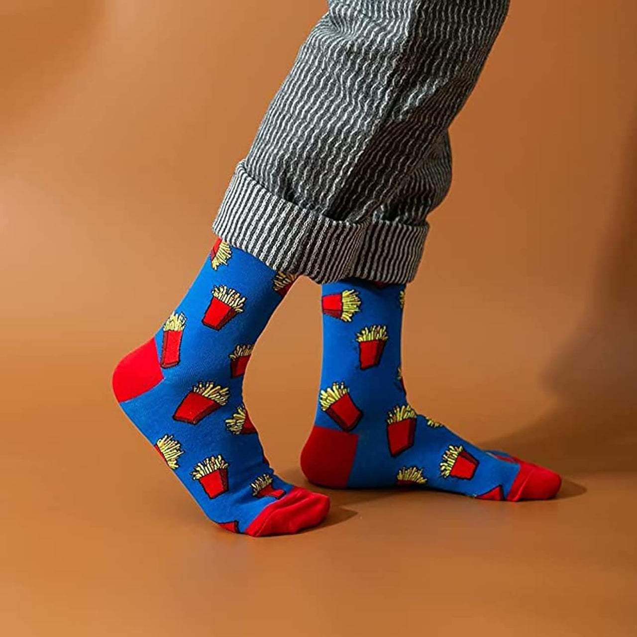 Mens Funny Pattern Dress Socks Crazy Design Cotton Socks Novelty Gifts for Men