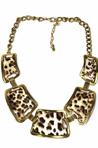 Thumbnail for Leopard Design Pendant Necklace Set