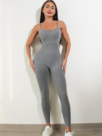 Thumbnail for Womens Sexy Unitard One Piece Jumpsuit Spaghetti Strap Tummy Control Rompers Sleeveless Bodysuits Outfits