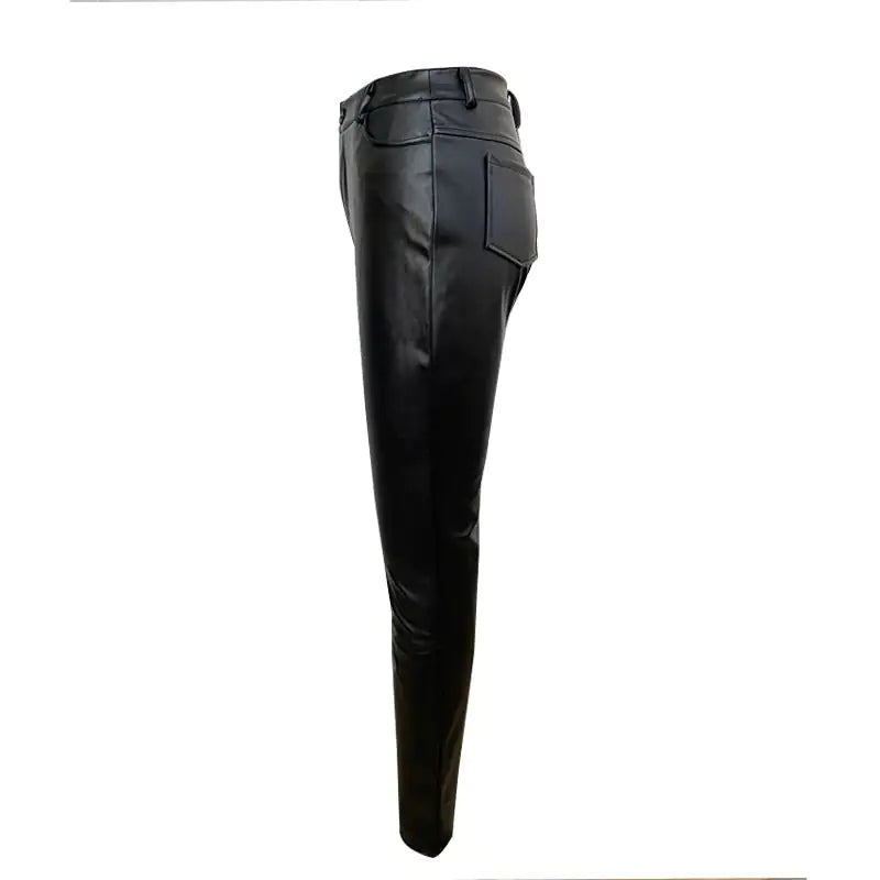 On The Run High Waist Slimming Faux Leather Pants