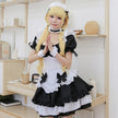 The maid wears a Lolita princess dress