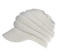 Thumbnail for Women Ponytail Beanies Autumn Winter Hats Female Soft Knitting Caps Warm Ladies Skullies