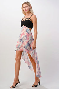 Thumbnail for High Low Maxi Print Cami Top Dress