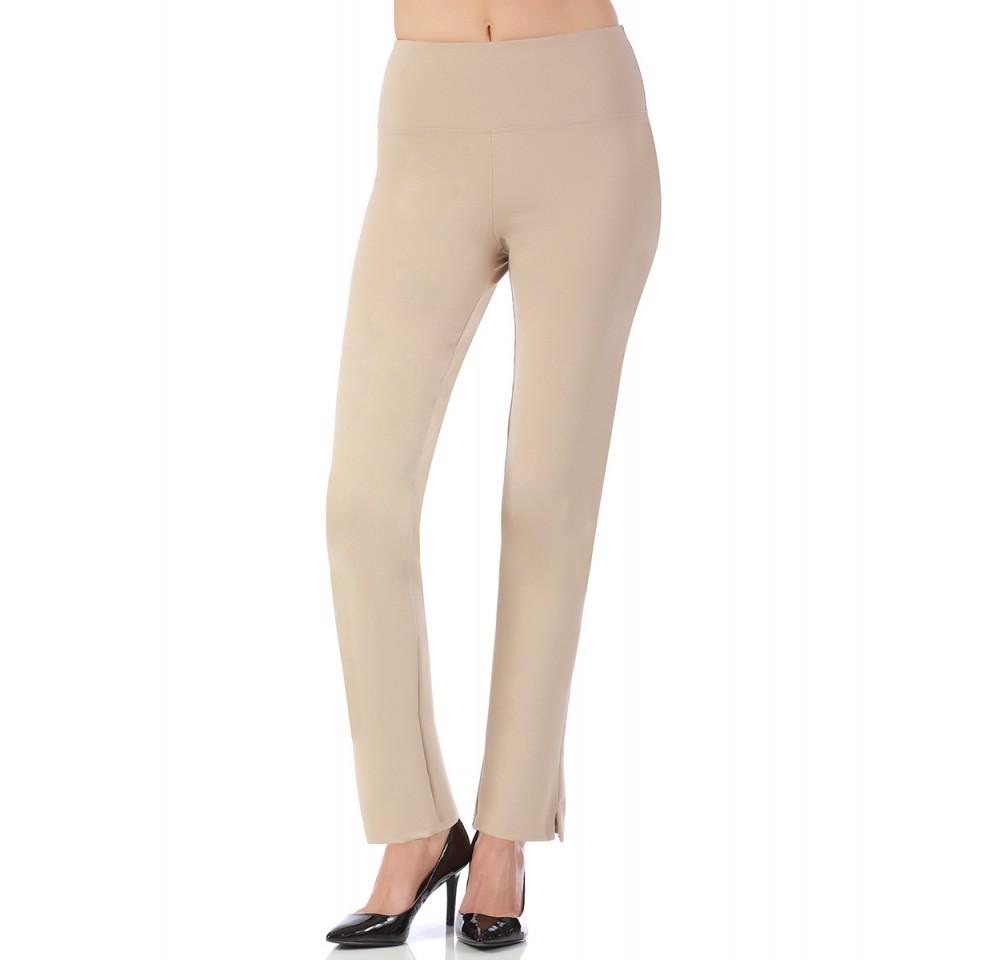 InstantFigure Straight Leg Pant W/Slit 16801M