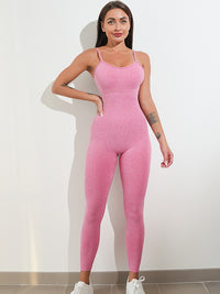 Thumbnail for Womens Sexy Unitard One Piece Jumpsuit Spaghetti Strap Tummy Control Rompers Sleeveless Bodysuits Outfits