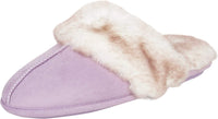 Thumbnail for Women'S Comfy Faux Fur House Slipper Scuff Memory Foam Slip on Anti-Skid Sole