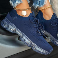 Thumbnail for Purple Sneakers Women Casual Shoes Mesh Air-Cushion Flat