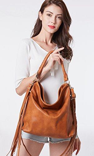 SHOMICO Oversize Hobo Bag for Women Boho Purses and Handbags Fringe