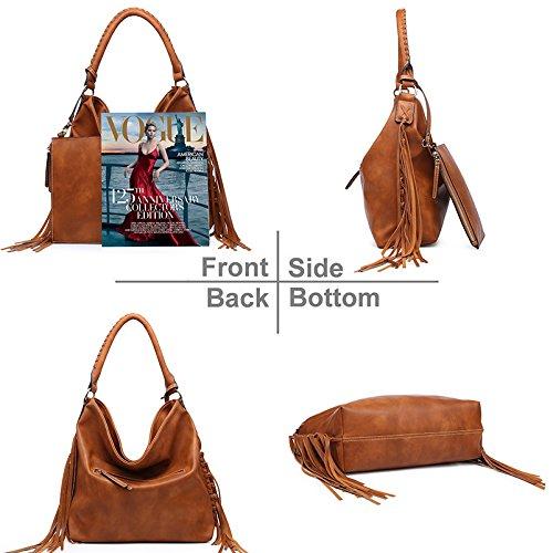 SHOMICO Oversize Hobo Bag for Women Boho Purses and Handbags Fringe