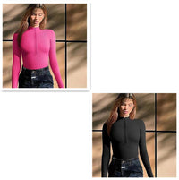 Thumbnail for Fashion Long Sleeve Jumpsuit Seamless Slimming Shapewear For Women Romper