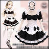 The maid wears a Lolita princess dress