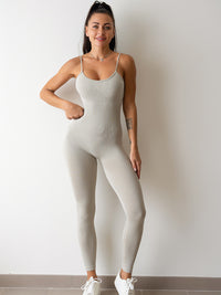 Thumbnail for Womens Sexy Unitard One Piece Jumpsuit Spaghetti Strap Tummy Control Rompers Sleeveless Bodysuits Outfits