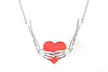 Bone Heart Necklace #6151