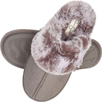 Thumbnail for Women'S Comfy Faux Fur House Slipper Scuff Memory Foam Slip on Anti-Skid Sole