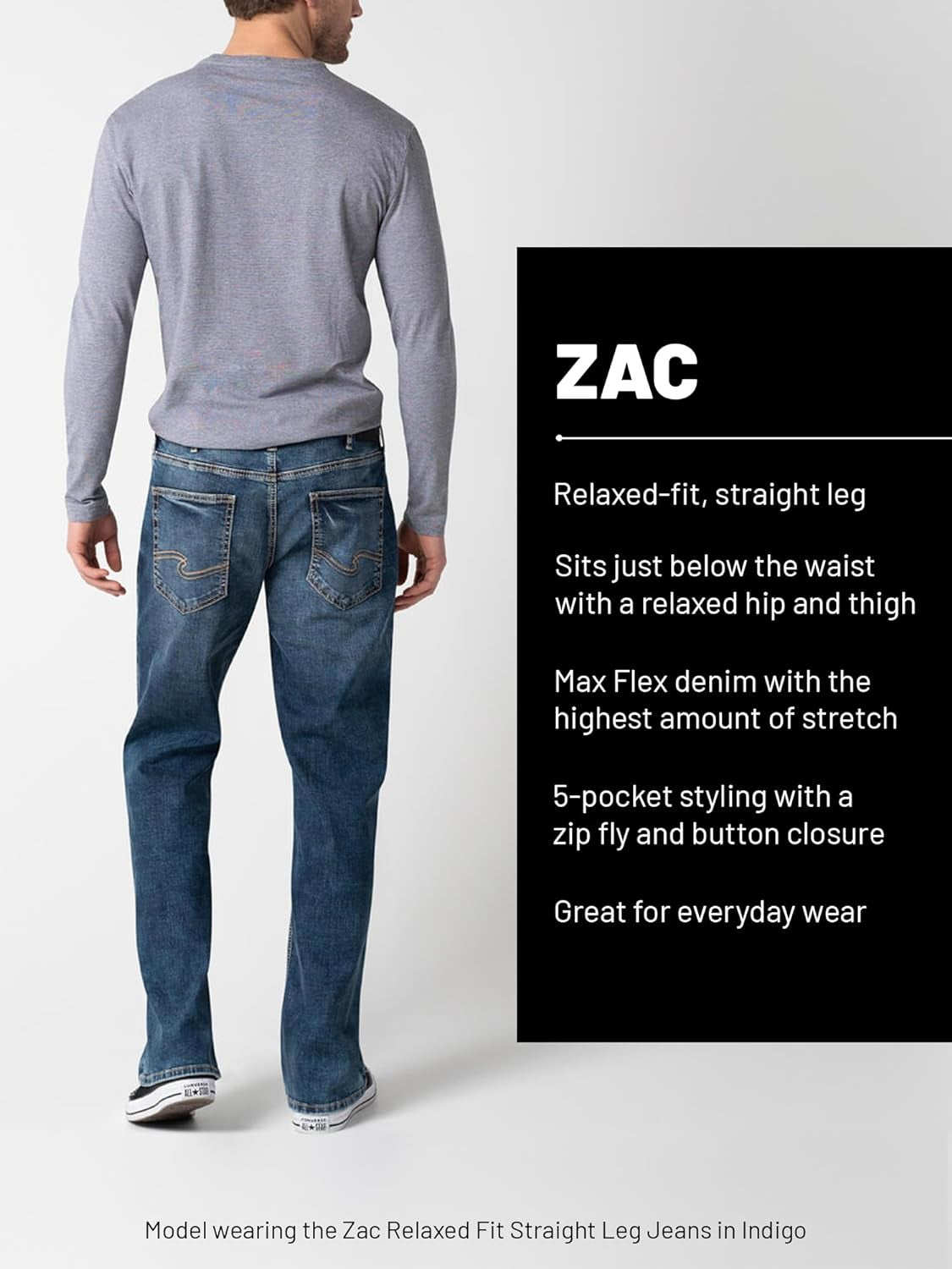 Men'S Zac Relaxed Fit Straight Leg Jeans
