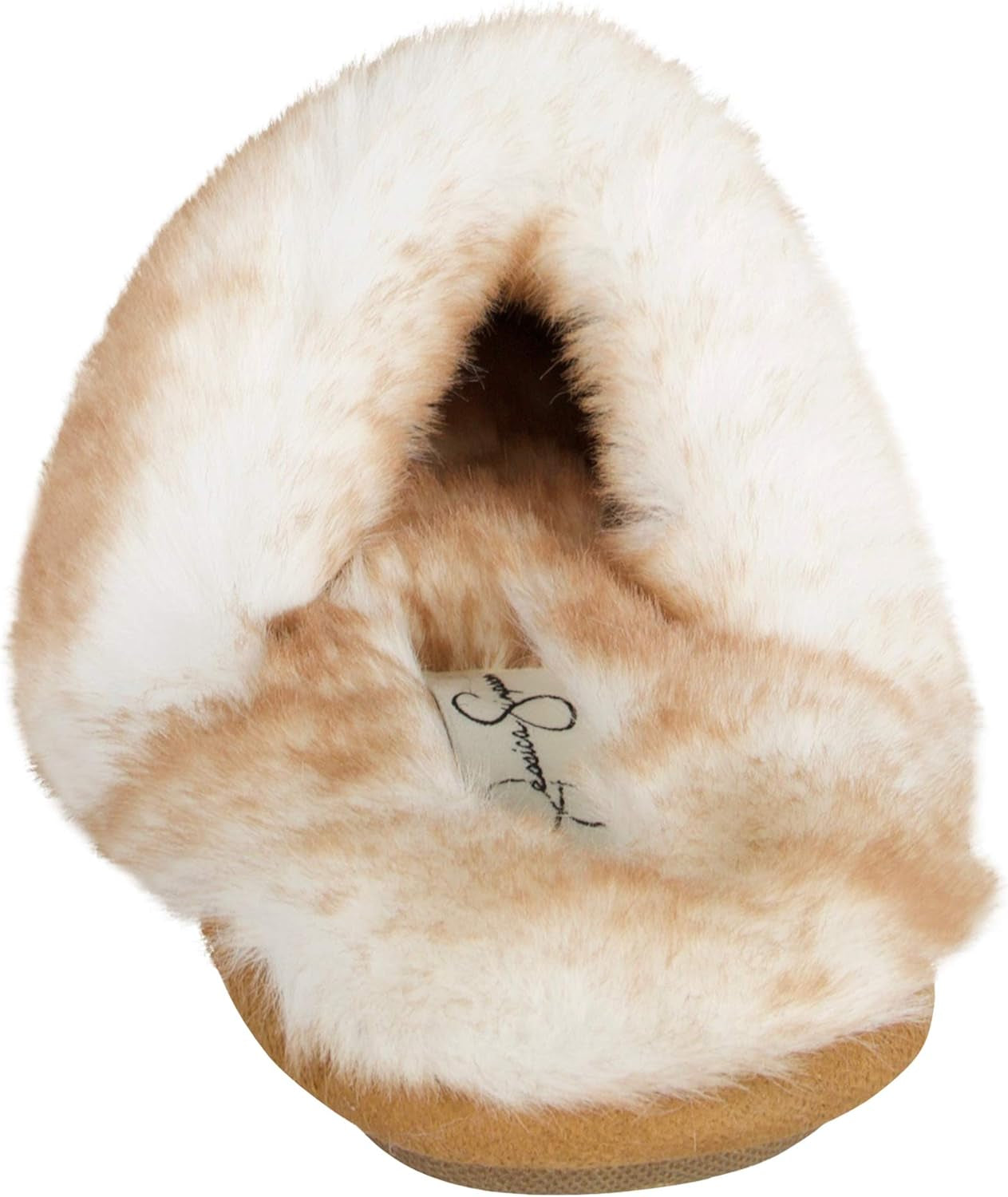 Women'S Comfy Faux Fur House Slipper Scuff Memory Foam Slip on Anti-Skid Sole