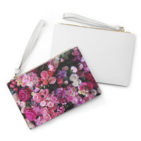 Thumbnail for Floral Bouquet Designed Zipped Clutch Bag