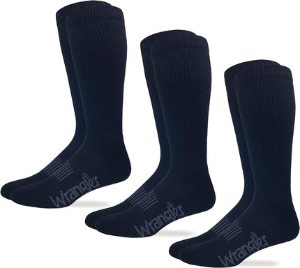Mens Ultra Dri Seamless Toe Western Boot Socks 3 Pack