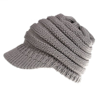 Thumbnail for Women Ponytail Beanies Autumn Winter Hats Female Soft Knitting Caps Warm Ladies Skullies