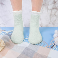 Thumbnail for 5 Pairs Womens Fuzzy Socks Cozy Soft Fluffy Cute Cat Animal Winter Warm Slipper Socks Christmas Stocking Stuffers Gifts