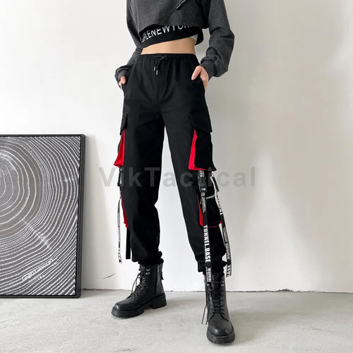 Women Cargo Pants 2023 Harem Pants Fashion Punk Pockets Jogger