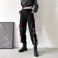 Thumbnail for Women Cargo Pants 2023 Harem Pants Fashion Punk Pockets Jogger