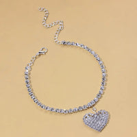 Thumbnail for Stonefans Fashion Heart Rhinestone Anklets Wholesale Jewelry for Women