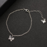 Thumbnail for Crystal Butterfly Anklet For Women Foot Jewelry Summer Beach Barefoot