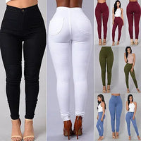 Thumbnail for HOT SALE Women Denim Skinny Jeggings Pants High Waist Stretch Jeans