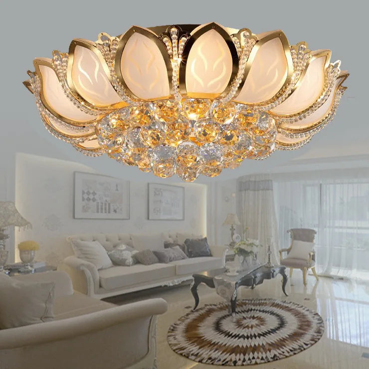 plafondlamp plafonnier led moderne ceiling lamp crystal kristall