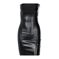 Thumbnail for Women Summer Sexy Party Strapless Bodycon Pu Leather Slim Package Hip