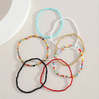 Thumbnail for 7Pcs/Set Bohemian Multicolor Beaded Chain Anklet Bracelet Set for