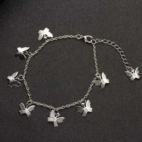 Thumbnail for Crystal Butterfly Anklet For Women Foot Jewelry Summer Beach Barefoot