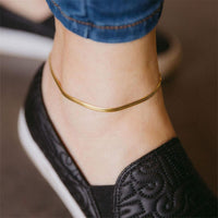 Thumbnail for Jujie 4mm 316l Stainless Steel Snake Chain Anklet For Women/men Sexy