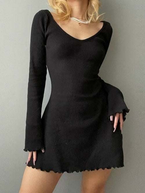 Women Knitting Office Dress | Spring Slim Fit Knitted Dress | Womens
