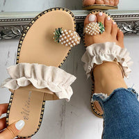 Thumbnail for New-Slippers-Women-Shoes-Summer-Beach-Pineapple-Flat-Slippers-Outside-Slides-Zapatos-De-Mujer-Ladies-Shoes_1