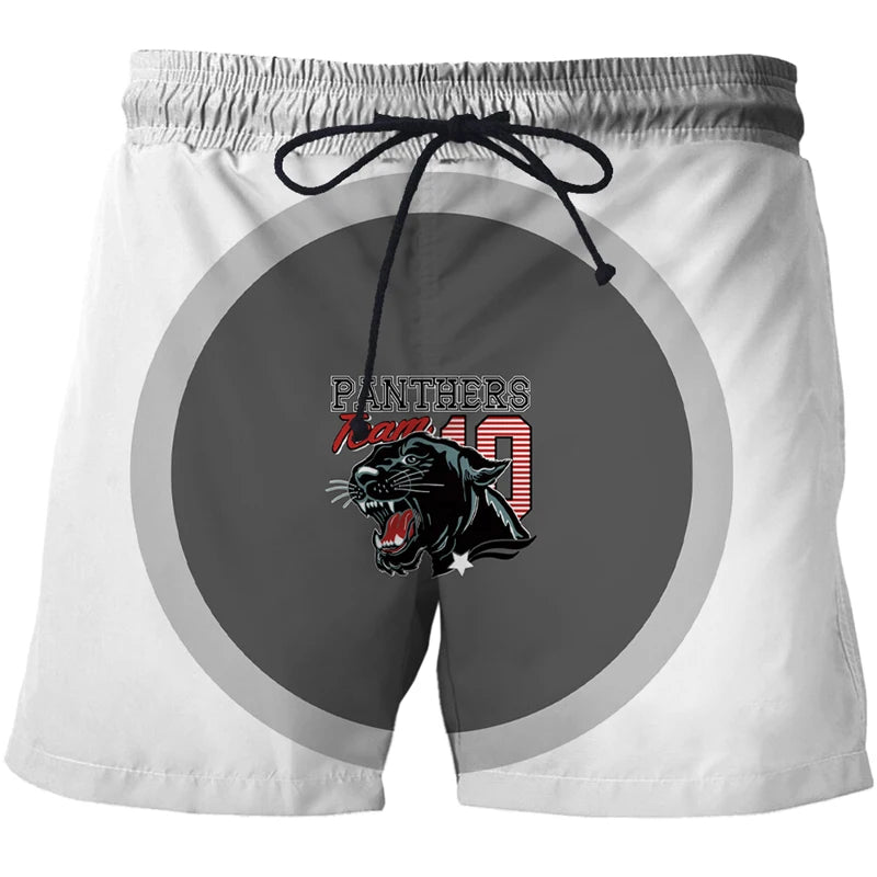 Shorts Men Casual Shorts Horror Skull Pattern Beach 3D Printed Shorts