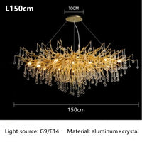 Thumbnail for New Luxury LED Crystal Chandeliers Modern Ceiling Hanging Lamp lustre