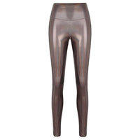 Thumbnail for Women's Metallic Shiny Skinny Leggings Stretchy Naked Feeling Yoga