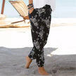 Floral Printing Beach Pants For Women 2023 Summer Boho Casual Trousers