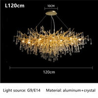 Thumbnail for American Luxury Crystal Ceiling Chandelier Modern Lustre Living Dining