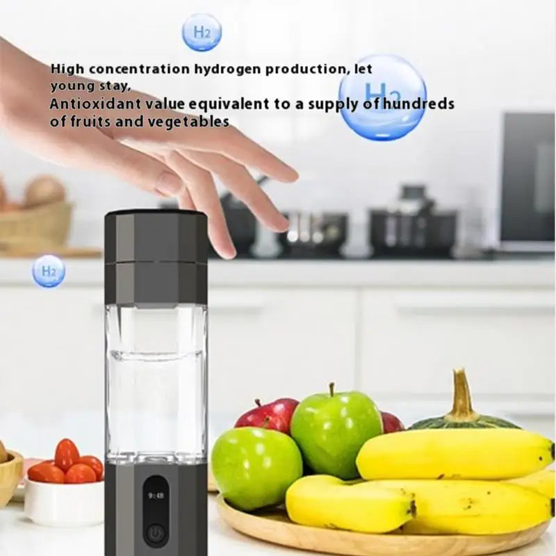 Hydrogen Water Bottle Generator USB Rechargeable PEM Electrolytic