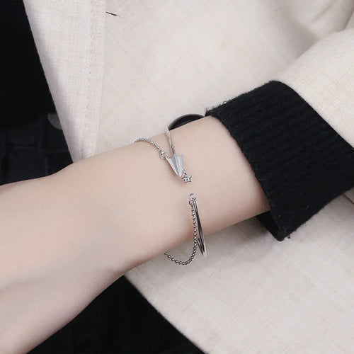 VENTFILLE 925 Sterling Silver Star Bracelet Fashion Korean