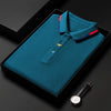Premium Luxury Brand Long Sleeve 100% Cotton POLO Shirt Men Spring and