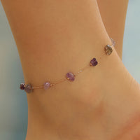 Thumbnail for Handmade Crystal Stone Anklets Bracelets Women Barefoot Sandal Anklet