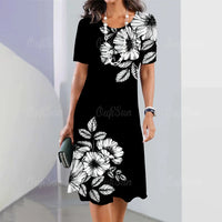 Thumbnail for Pinstripe Print Women Mini Skirt Fashion Summer Knee Dresses Street