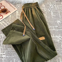 Thumbnail for Wakamono Corduroy Pants for Women Wide Leg Pants Harajuku Streetwear