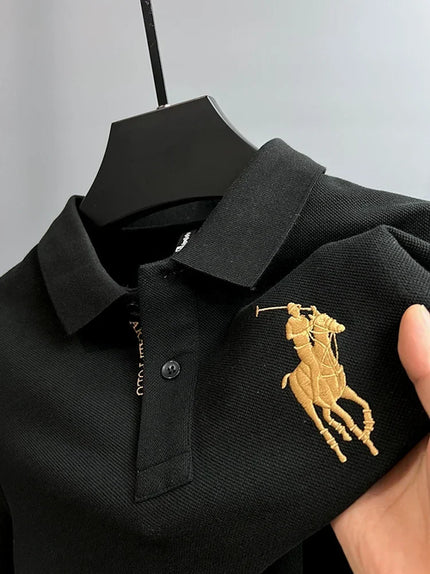2024 Summer High-end Trend Embroidery Polo Shirts Luxury Handsome