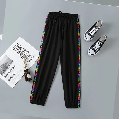 Harajuku colorful striped Pants For Women Trousers 2022 Streetwear
